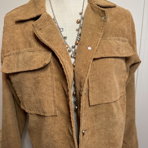 Corduroy Button Jacket - Picture 2 of 5